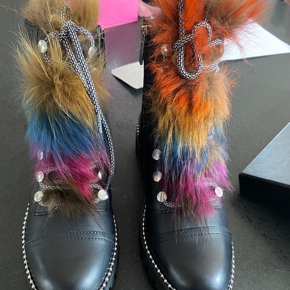 Cecelia Trekker Boot with Genuine Fox Fur Trim